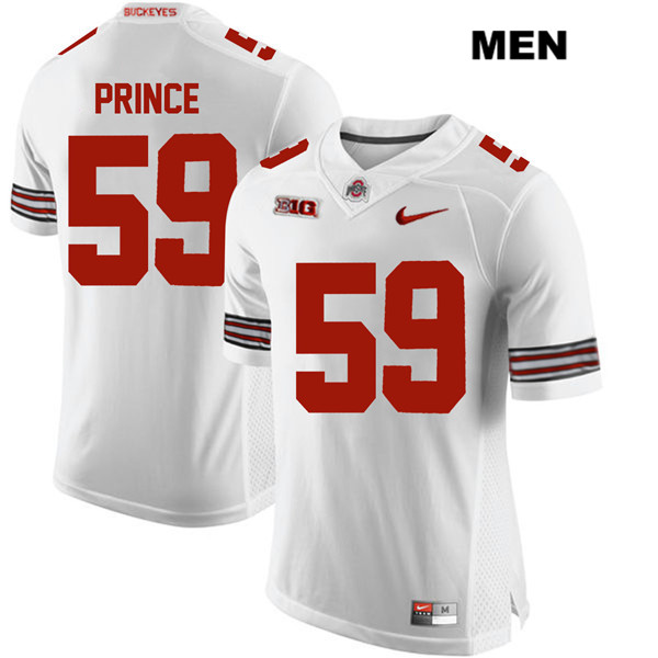 Ohio State Buckeyes Men's Isaiah Prince #59 White Authentic Nike College NCAA Stitched Football Jersey FX19A31IB